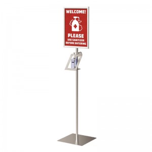 TMJ7113 Patro Standing Hand Sanitizer Disenser Display Stand with Holder Portable Hand Sanitizing Stand Display