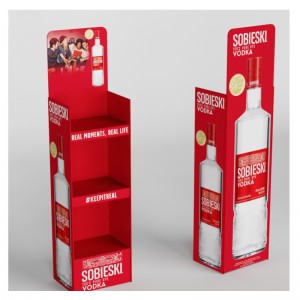 TMJ714 Výrobce vlastní vícevrstvý Plastic Shelf Supermarket Milk Beverage Display Shelf Retail Display Rack